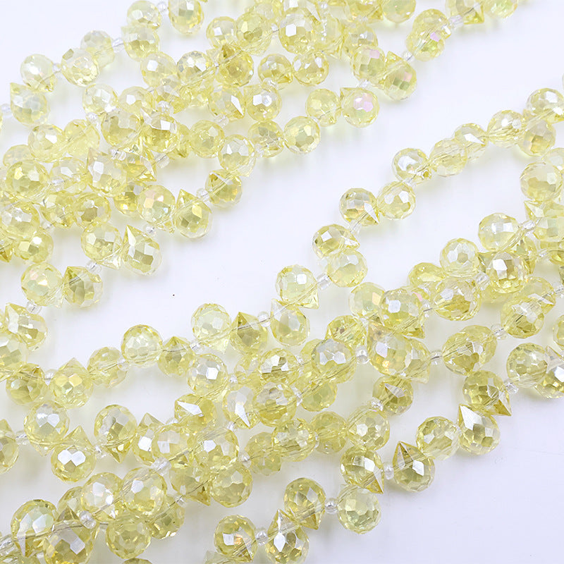 Premium 8MM Teardrop Faceted Beads - Yellow Family