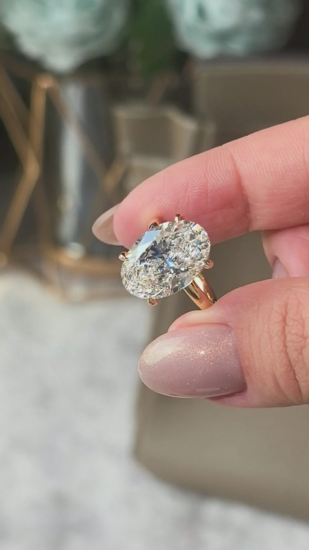 Oval Cut Lab Diamond Ring | Hidden Halo Design | Timeless Solitaire | Understated Luxury