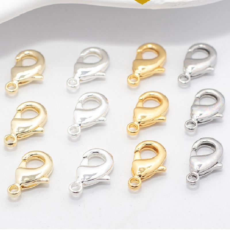 10pcs Plated Brass Lobster Clasps