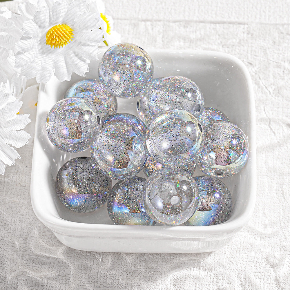 Round Beads - Holographic Laser Series