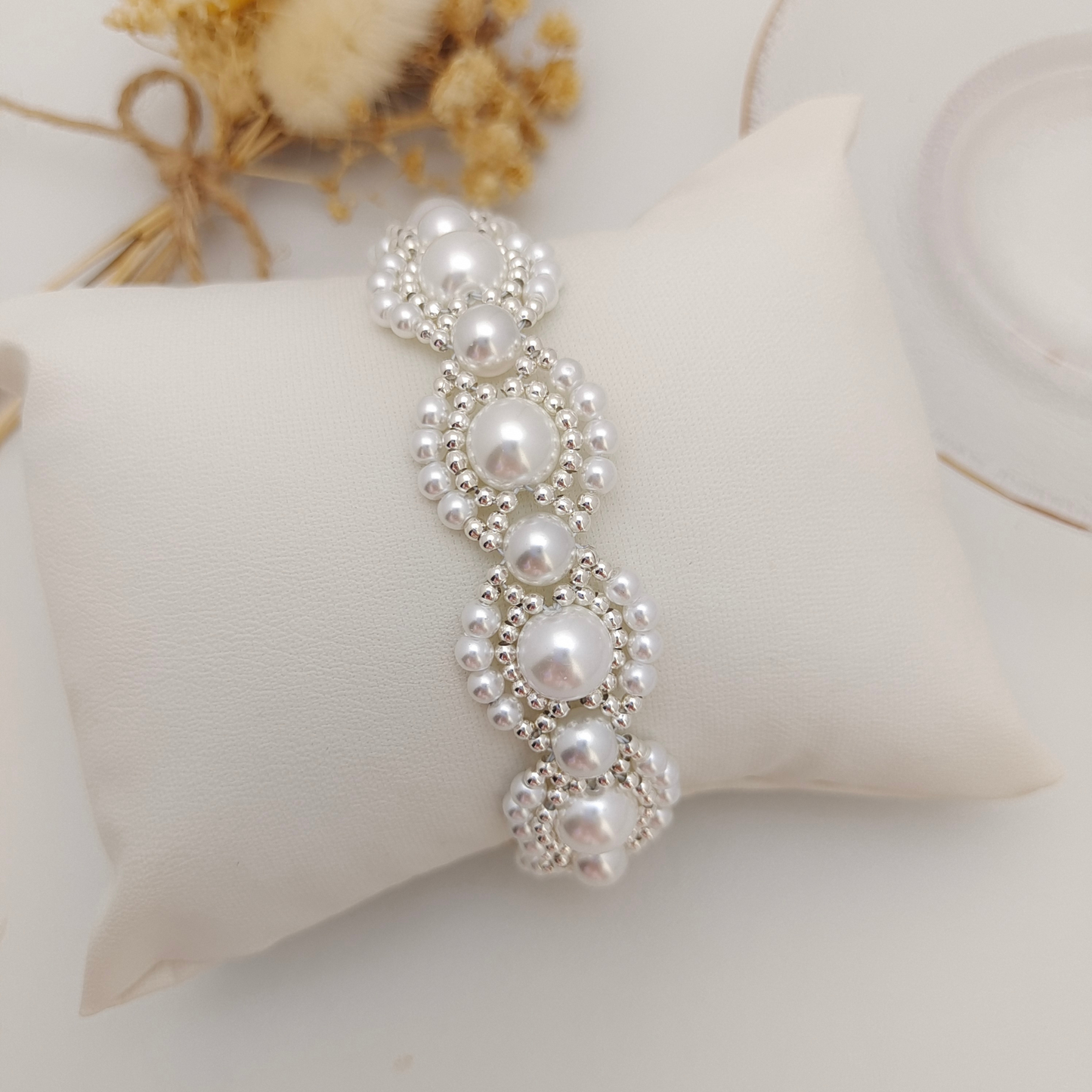 No.49 DIY Bracelet Kit – Infinite Dream Layered Pearl Bead Bracelet with Tutorial