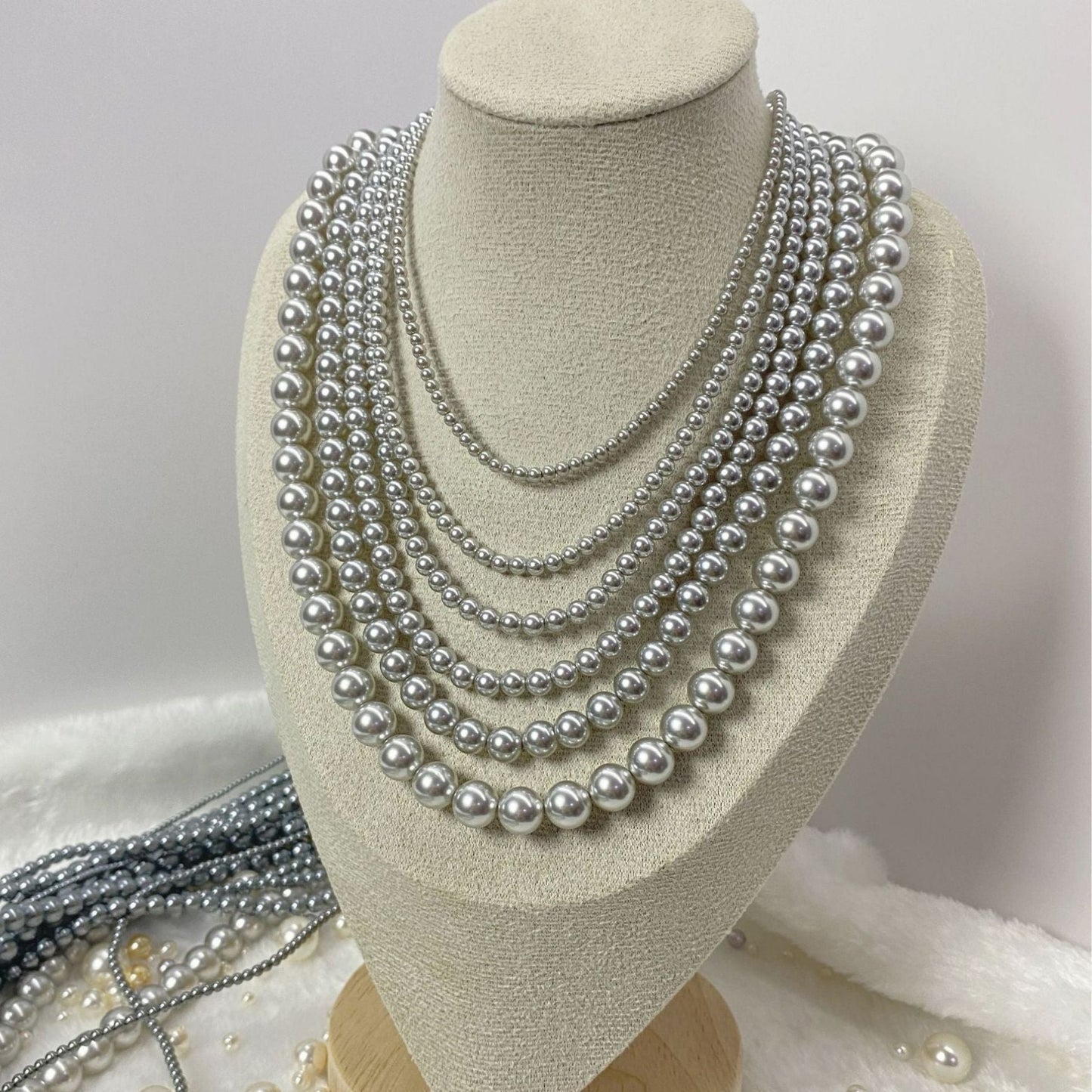 Crystal Light Grey Pearl - Swarovski Color P05G