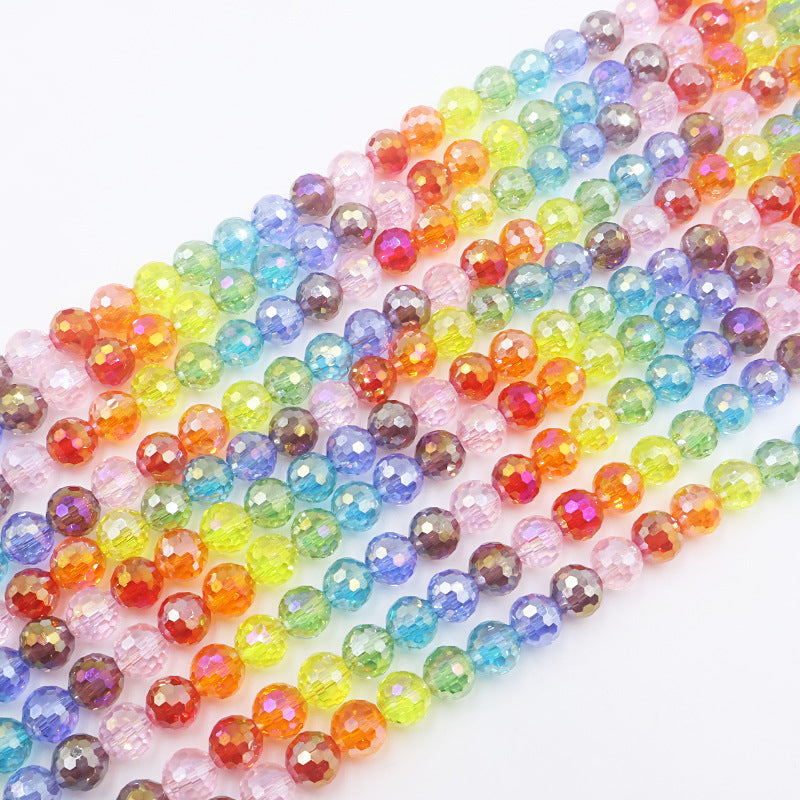 Premium 10MM Disco Round Beads - Rainbow Series