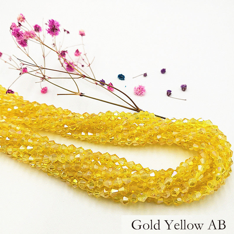 10 Strands 5/6/8mm Bicone Crystal Beads