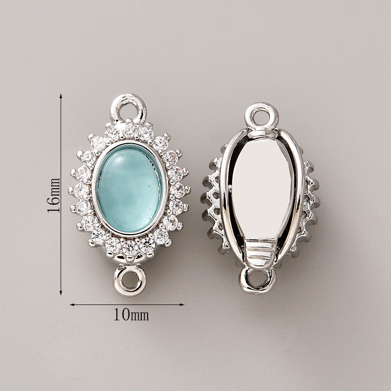 Aquamarine Clasp Set