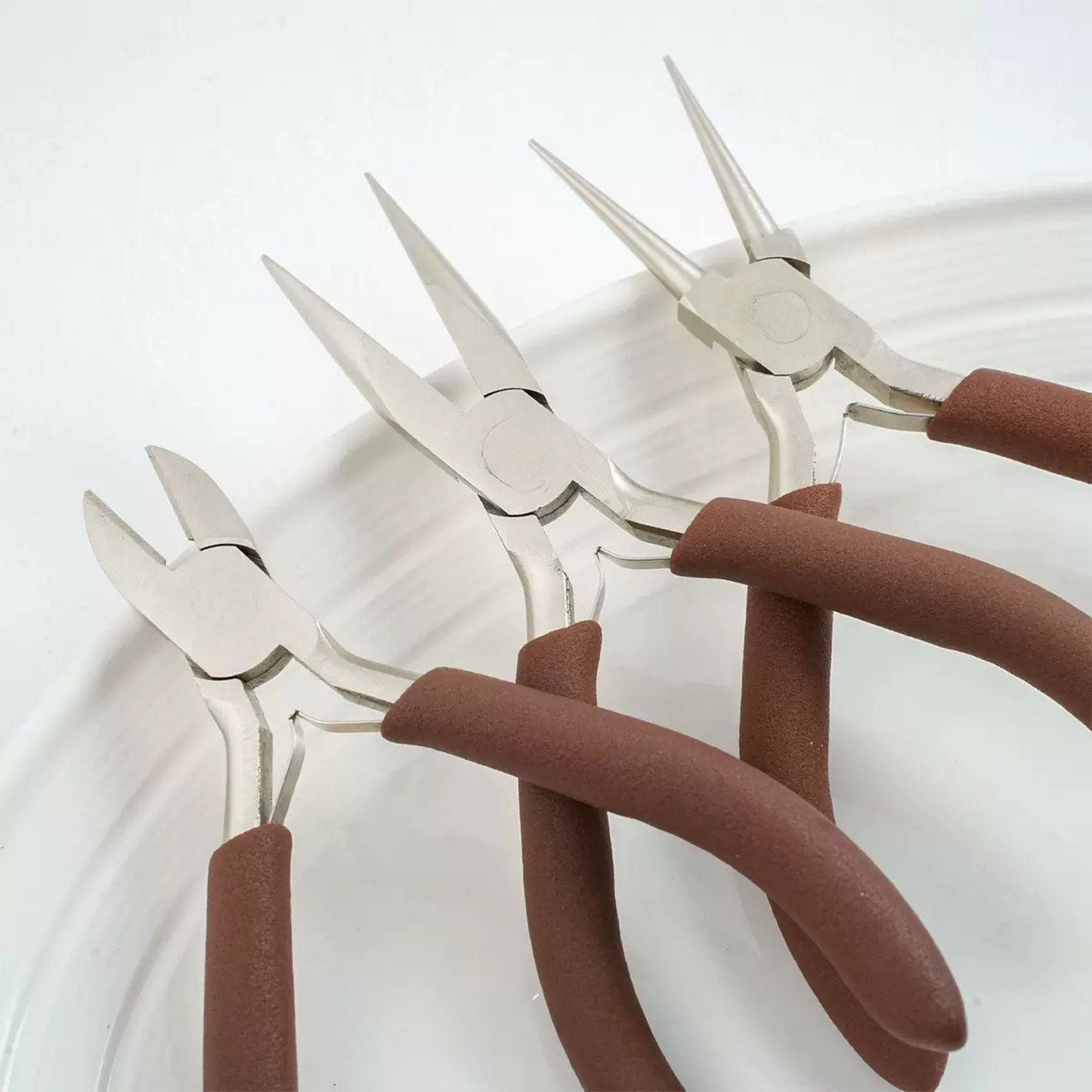 Essential Jewelry Pliers Set – Round Nose, Chain Nose & Cutter Pliers for DIY Bracelets, Necklaces & Earrings