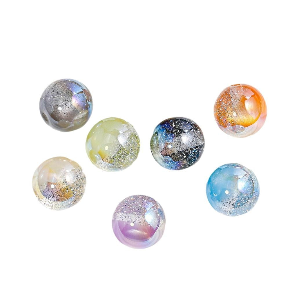 Round Beads - Galaxy Splatter Series