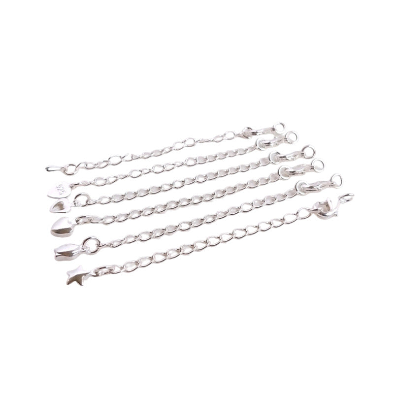 SIlver Filled Lobster Clasp with Extended Chain