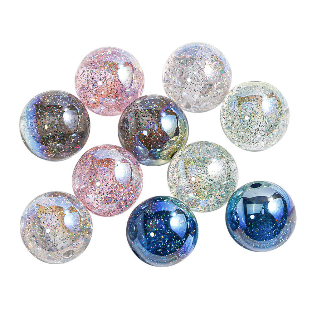 Round Beads - Holographic Laser Series