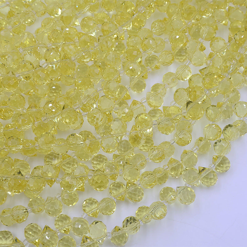 Premium 8MM Teardrop Faceted Beads - Yellow Family