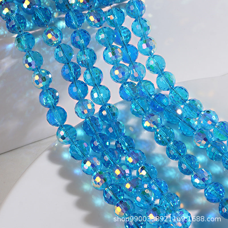 Premium 8MM Disco Beads - Blue Family