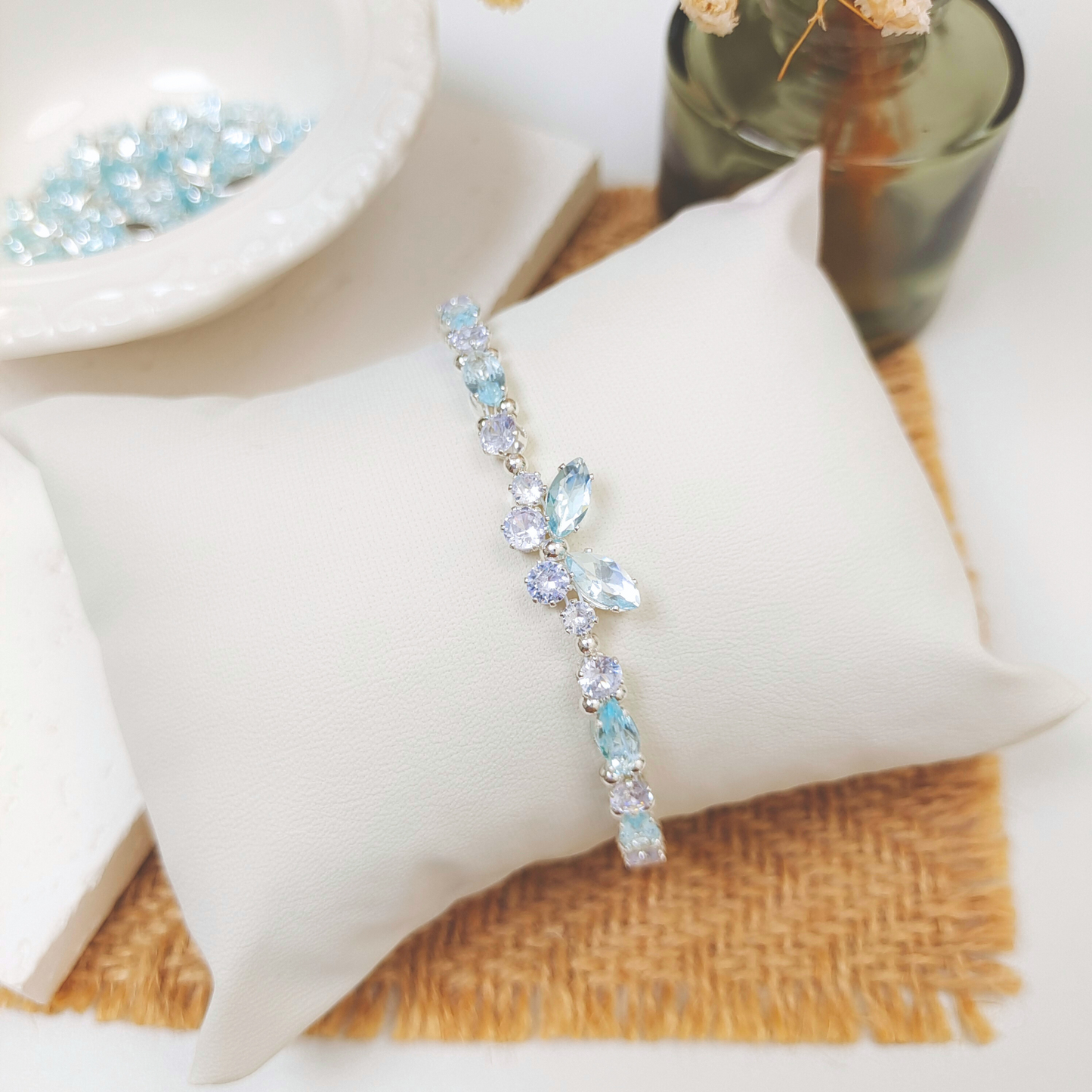 No.29 DIY Little Butterfly Bracelet Kit – Pastel Zircon & Beads with Full Tutorial