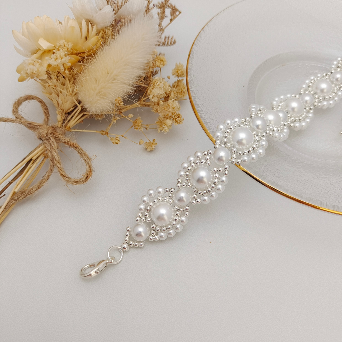 No.49 DIY Bracelet Kit – Infinite Dream Layered Pearl Bead Bracelet with Tutorial