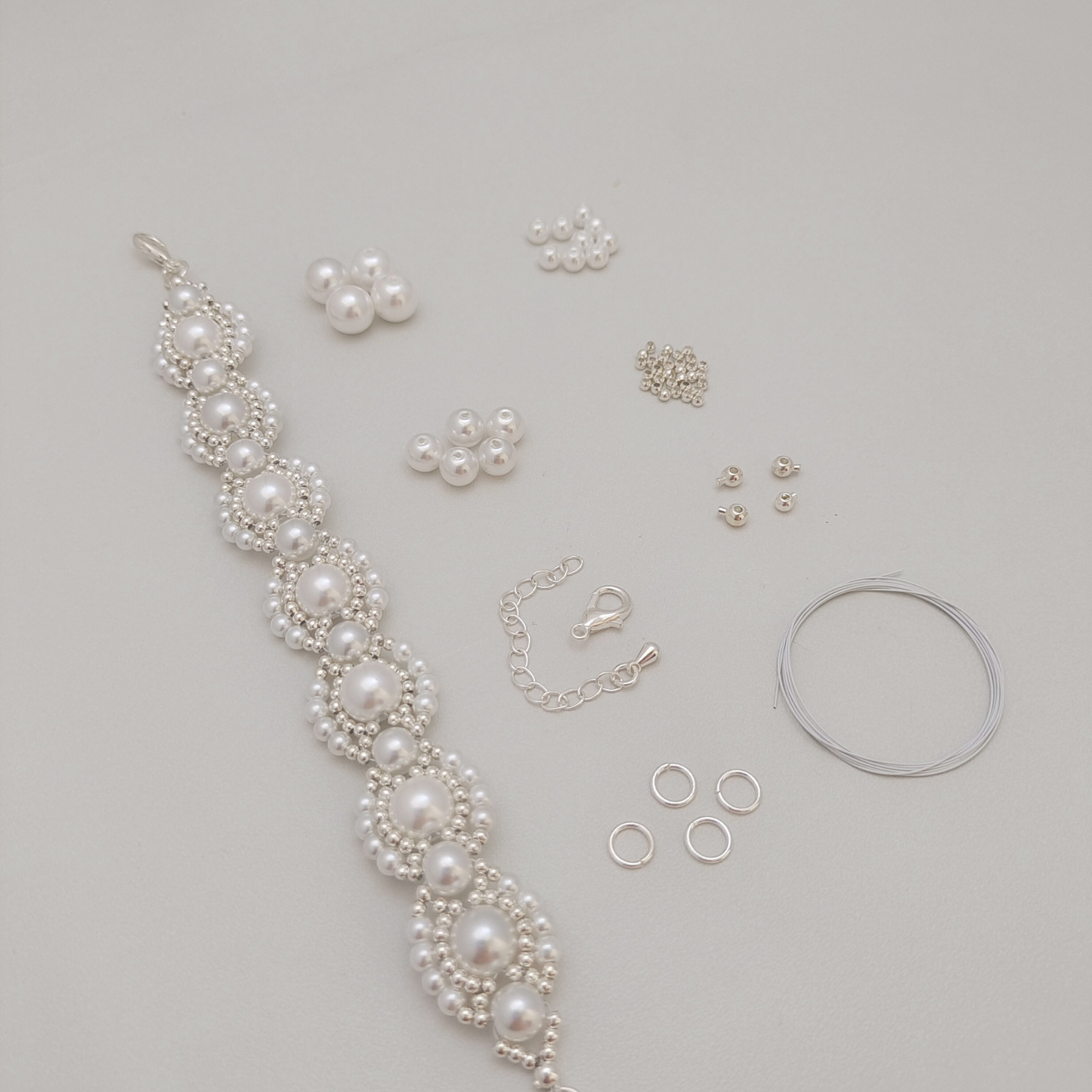 No.49 DIY Bracelet Kit – Infinite Dream Layered Pearl Bead Bracelet with Tutorial