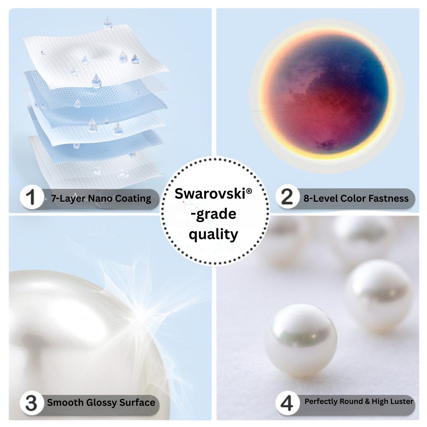 Crystal Creamrose Pearl - Swarovski Color (621)