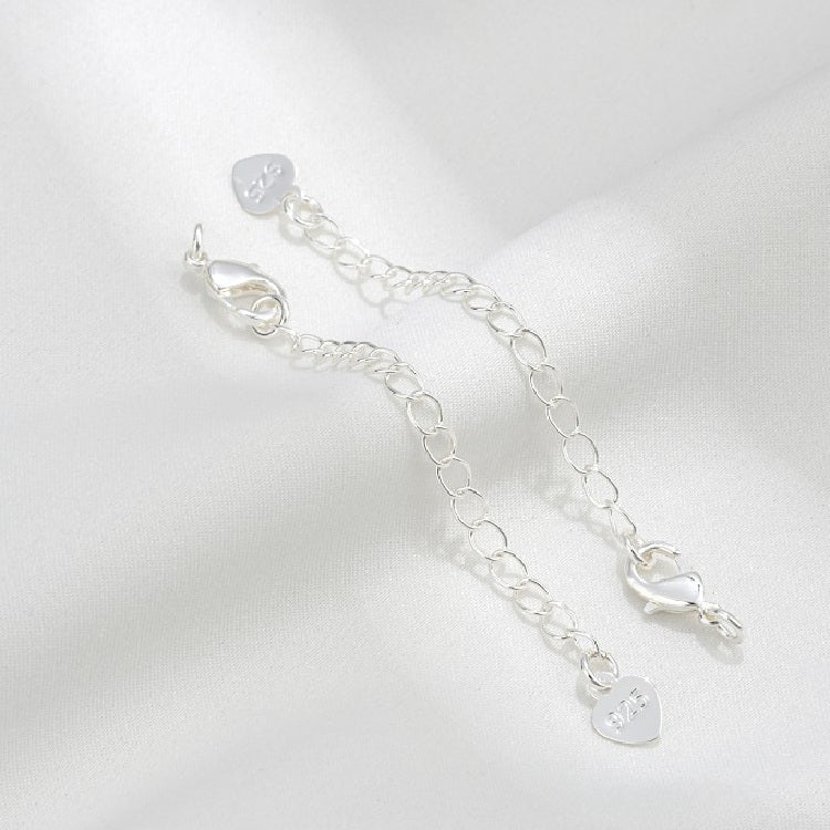 SIlver Filled Lobster Clasp with Extended Chain