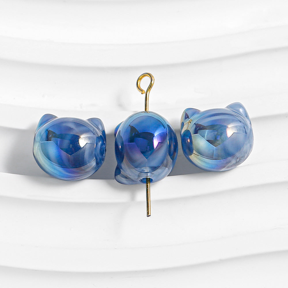 Cat Head Beads - Mabe Mist Fantasia Series