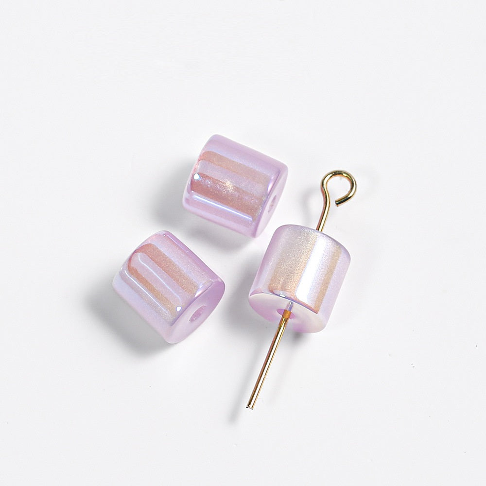 Mermaid Cylinder Tube Beads