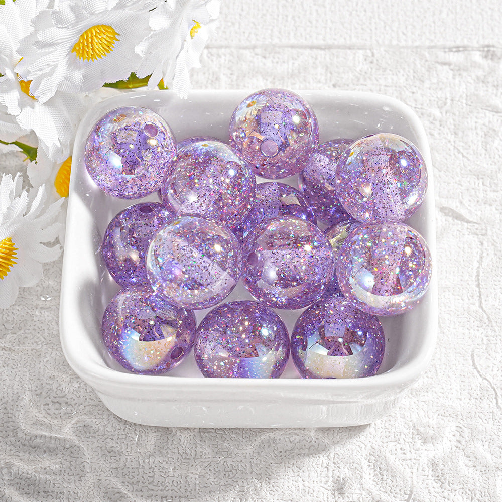 Round Beads - Holographic Laser Series