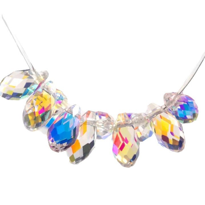 Premium 13MM Teardrop Crystal AB Faceted Beads