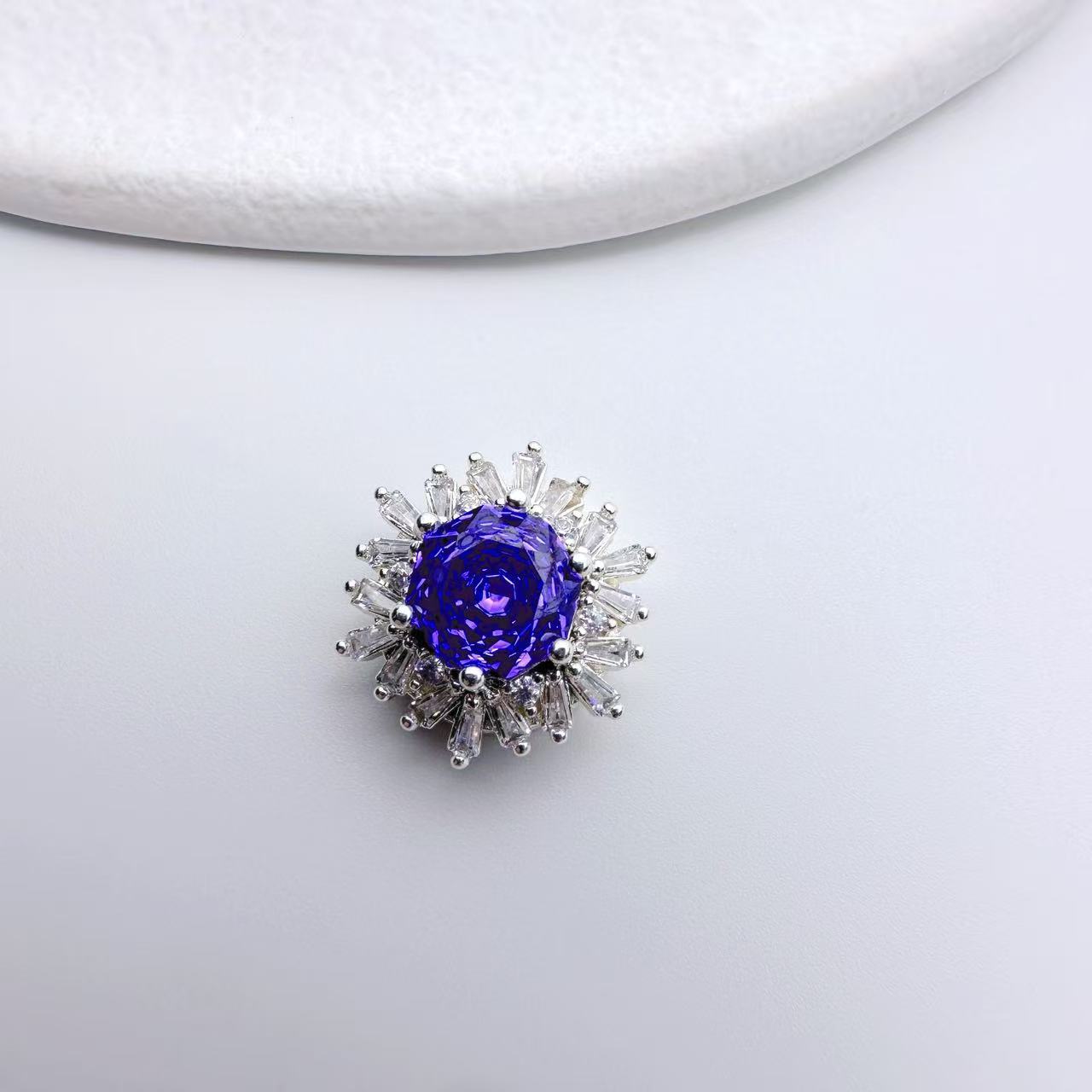 Rose Cut CZ Spacer Bead