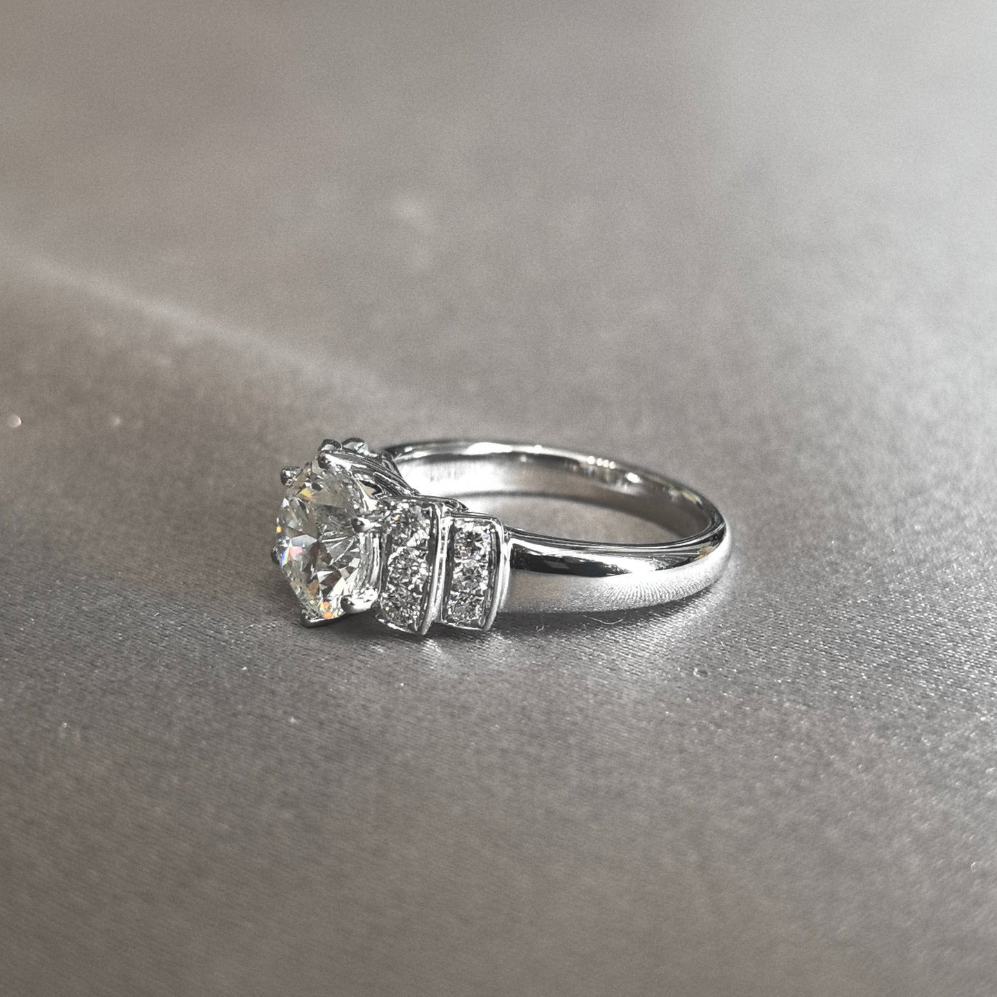 Round Cut Lab Diamond Ring | Six-Prong | Double Halo Brilliance | Ultimate Sparkle