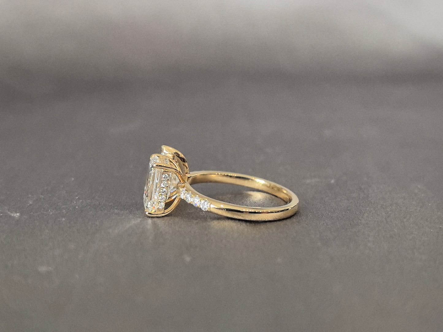 Emerald Cut & Pear Two-Stone Ring