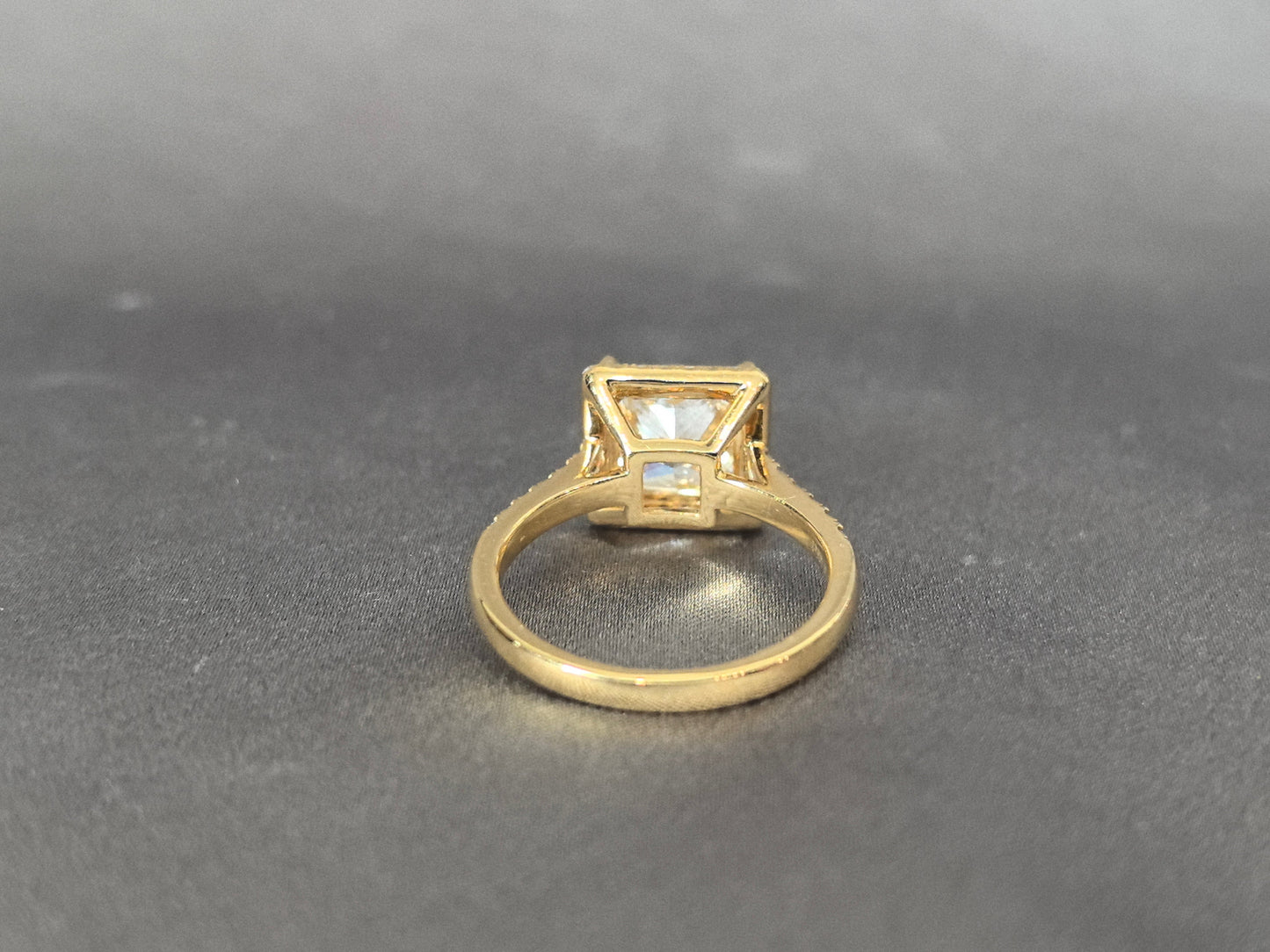 Princess Halo Half Eternity Ring | Double Sparkle Design | Modern Brilliance | Lab-Grown Diamonds