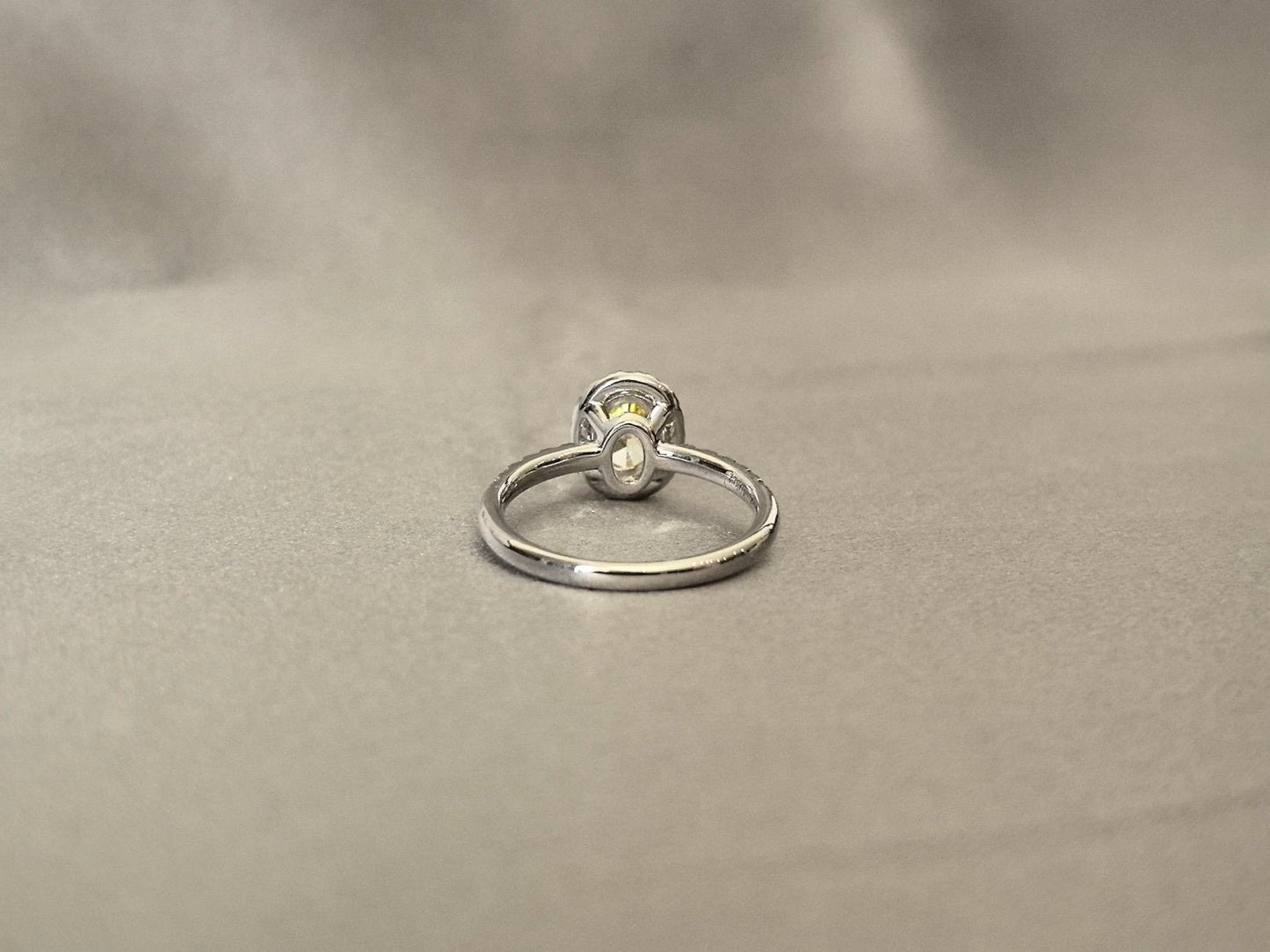 0.94ct 3.5g Vivid Yellow Asscher Cut Lab Diamond Ring | Marquise & Pear Leaf-Inspired Accents