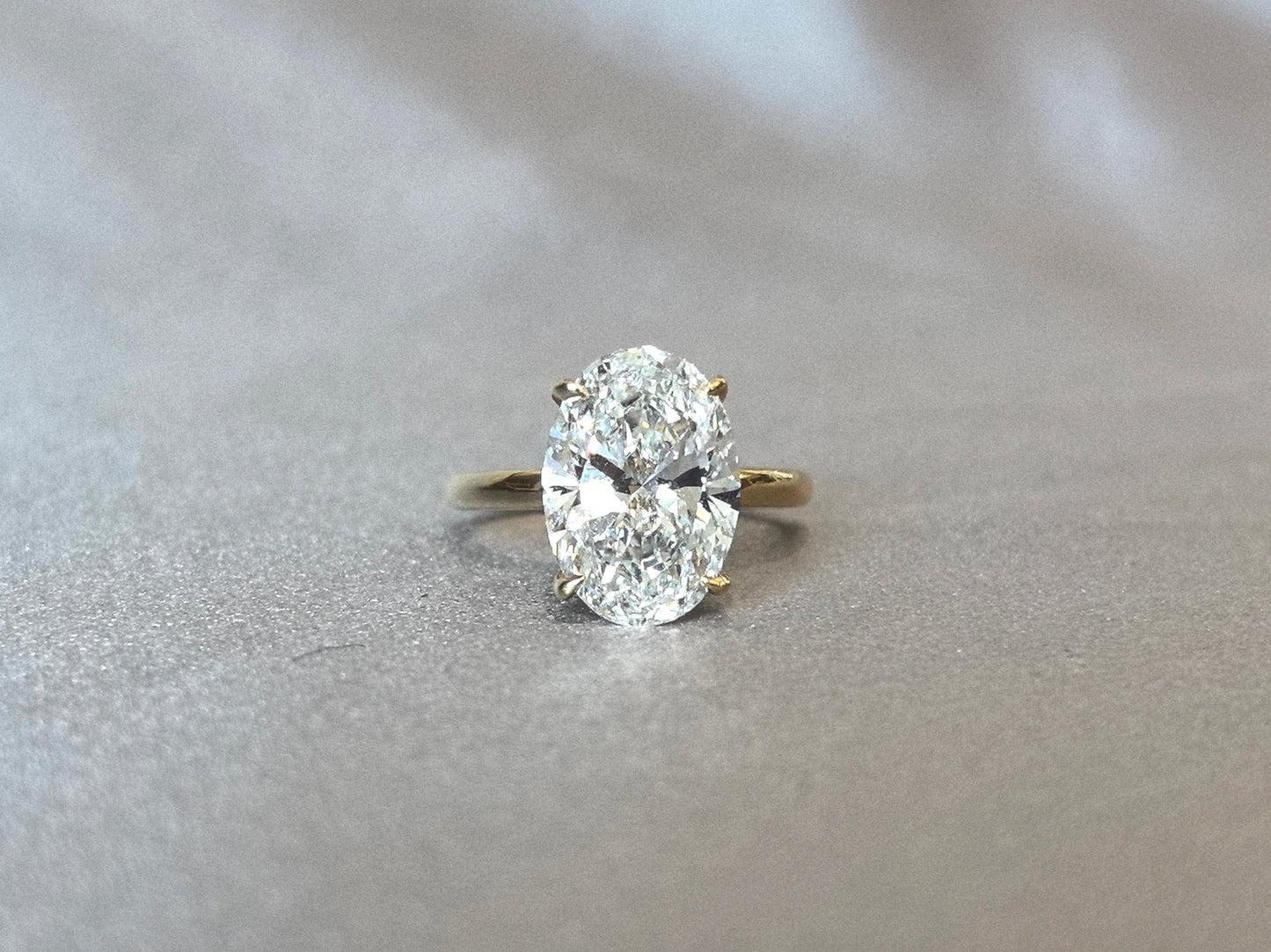 Oval Cut Lab Diamond Ring | Hidden Halo Design | Timeless Solitaire | Understated Luxury