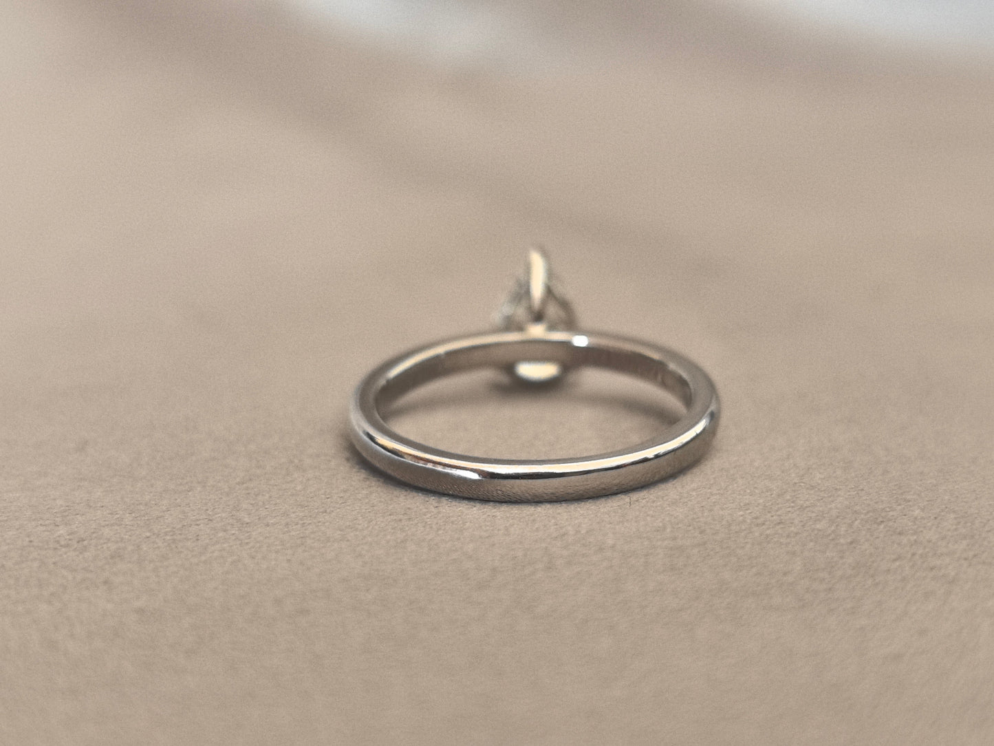 Pear-Shaped Lab-Grown Diamond Ring | Minimalist Design | 14K Gold