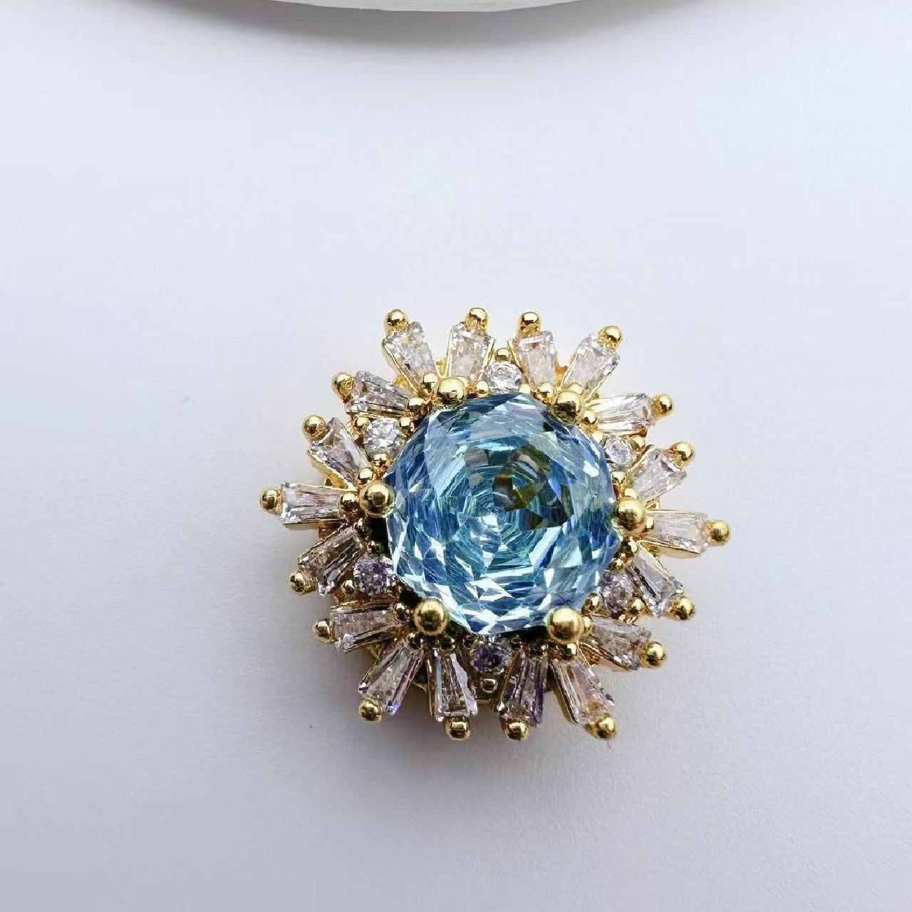 Rose Cut CZ Spacer Bead