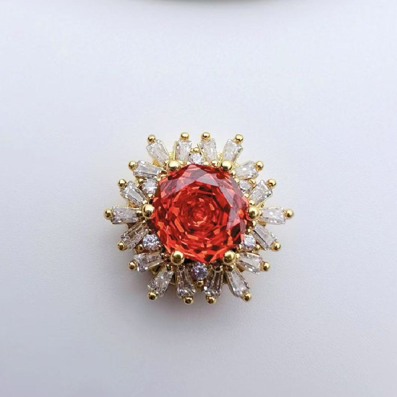 Rose Cut CZ Spacer Bead