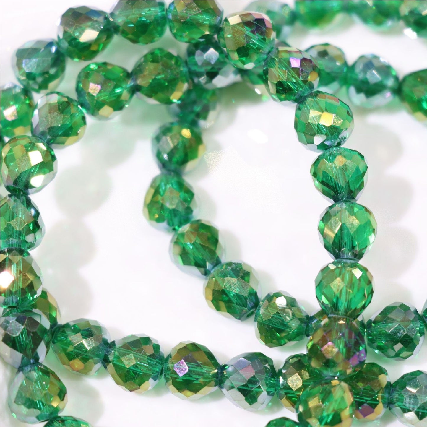 Premium 8/10mm Fat Teardrop Strawberry Crystals Beads