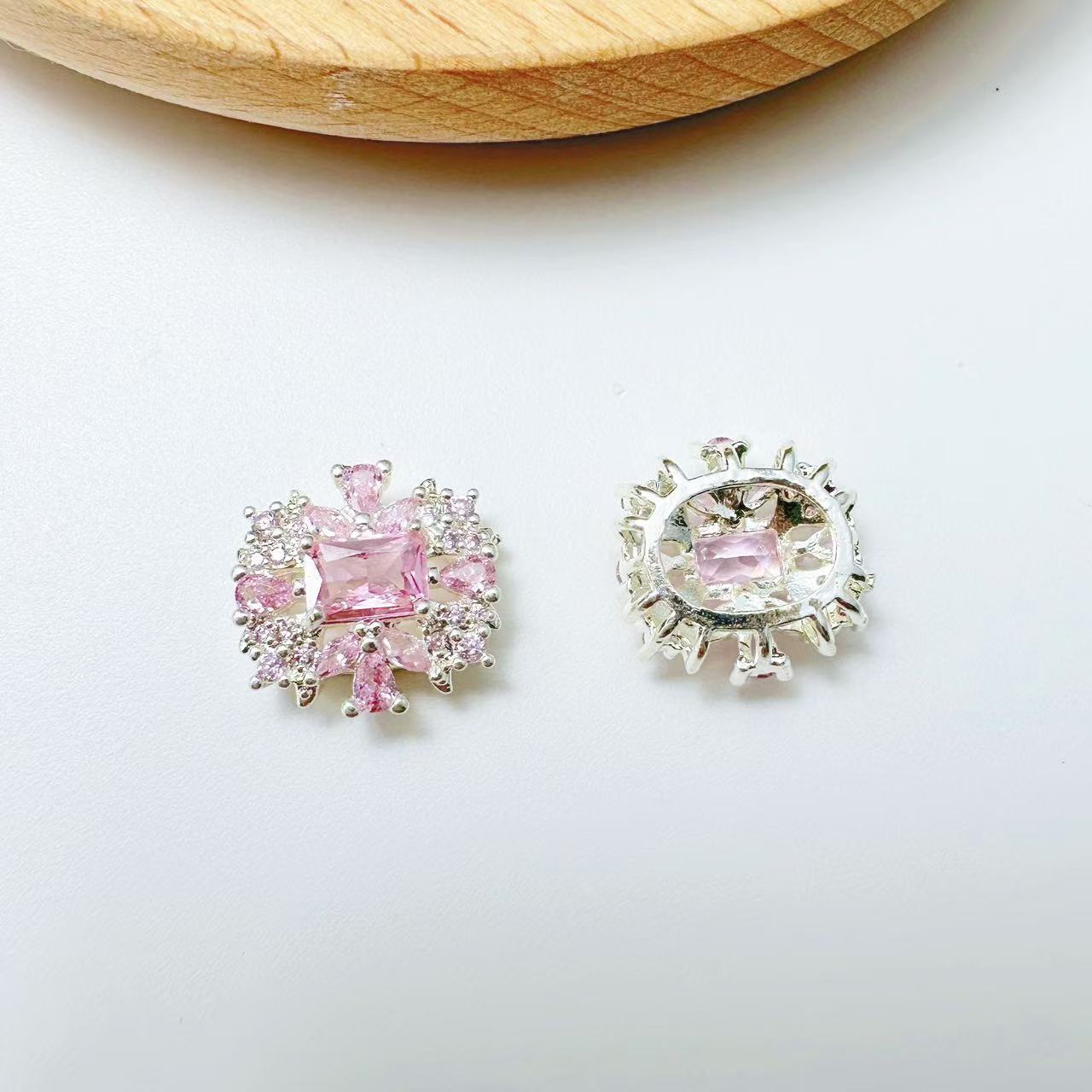 Square CZ Spacer Bead