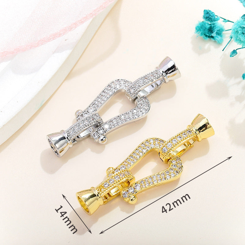 Rhinestone Paved Interlocking Connectors
Clasp Set