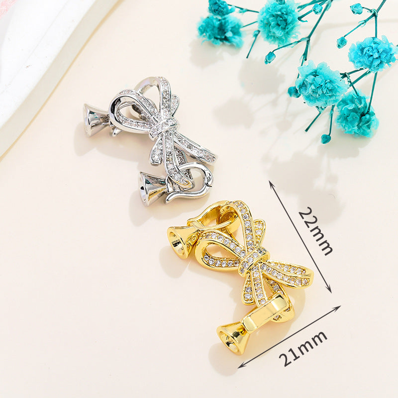 Rhinestone Paved Interlocking Connectors
Clasp Set