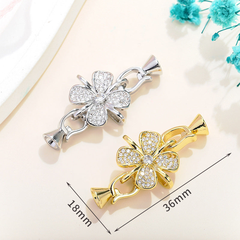 Rhinestone Paved Interlocking Connectors
Clasp Set