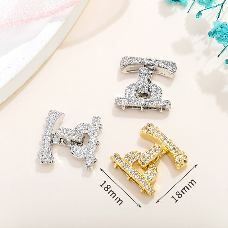 Rhinestone Paved Interlocking Connectors
Clasp Set