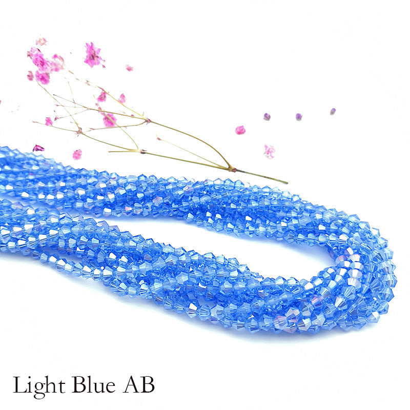 10 Strands 2/3/4mm Bicone Crystal Beads