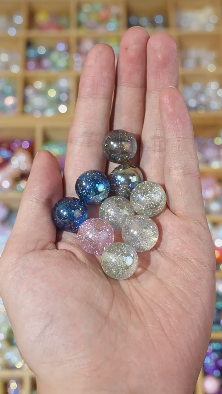 Round Beads - Holographic Laser Series