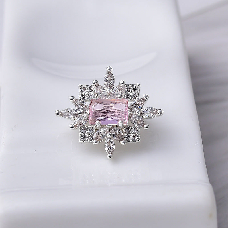 Luxury Rectangle CZ Spacer