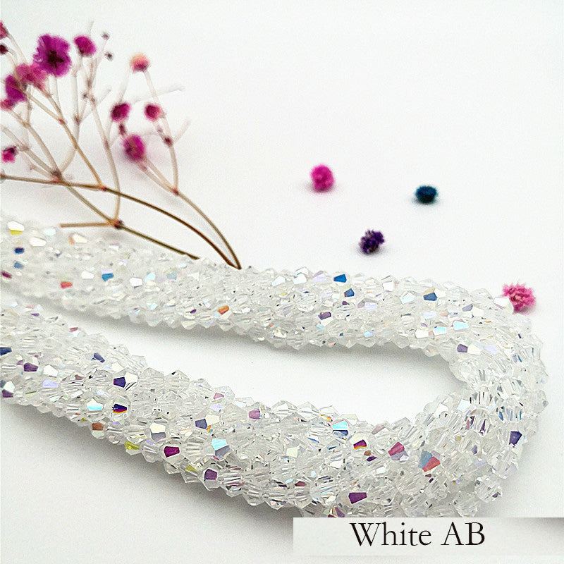 10 Strands 5/6/8mm Bicone Crystal Beads