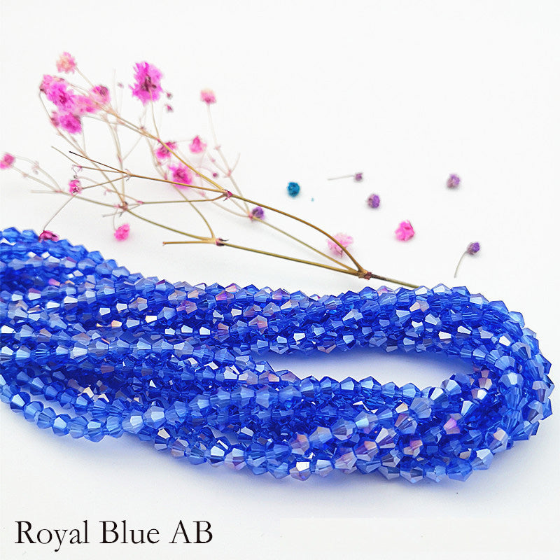 10 Strands 5/6/8mm Bicone Crystal Beads