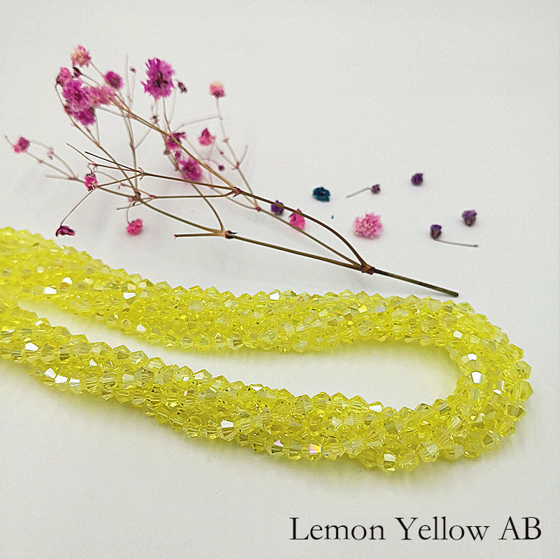 10 Strands 5/6/8mm Bicone Crystal Beads