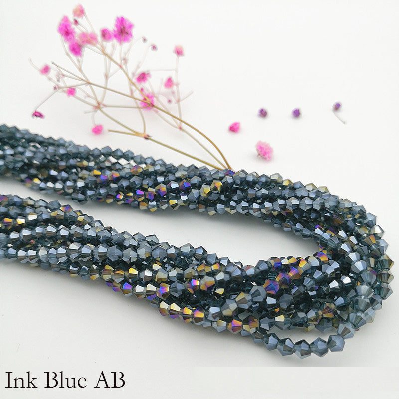 10 Strands 2/3/4mm Bicone Crystal Beads