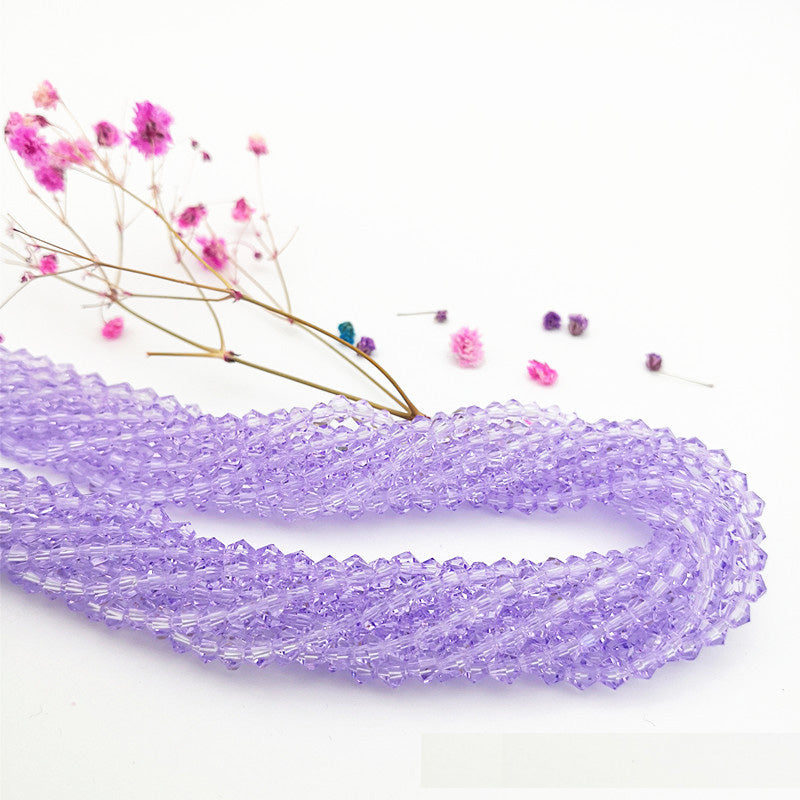 10 Strands 2/3/4mm Bicone Crystal Beads