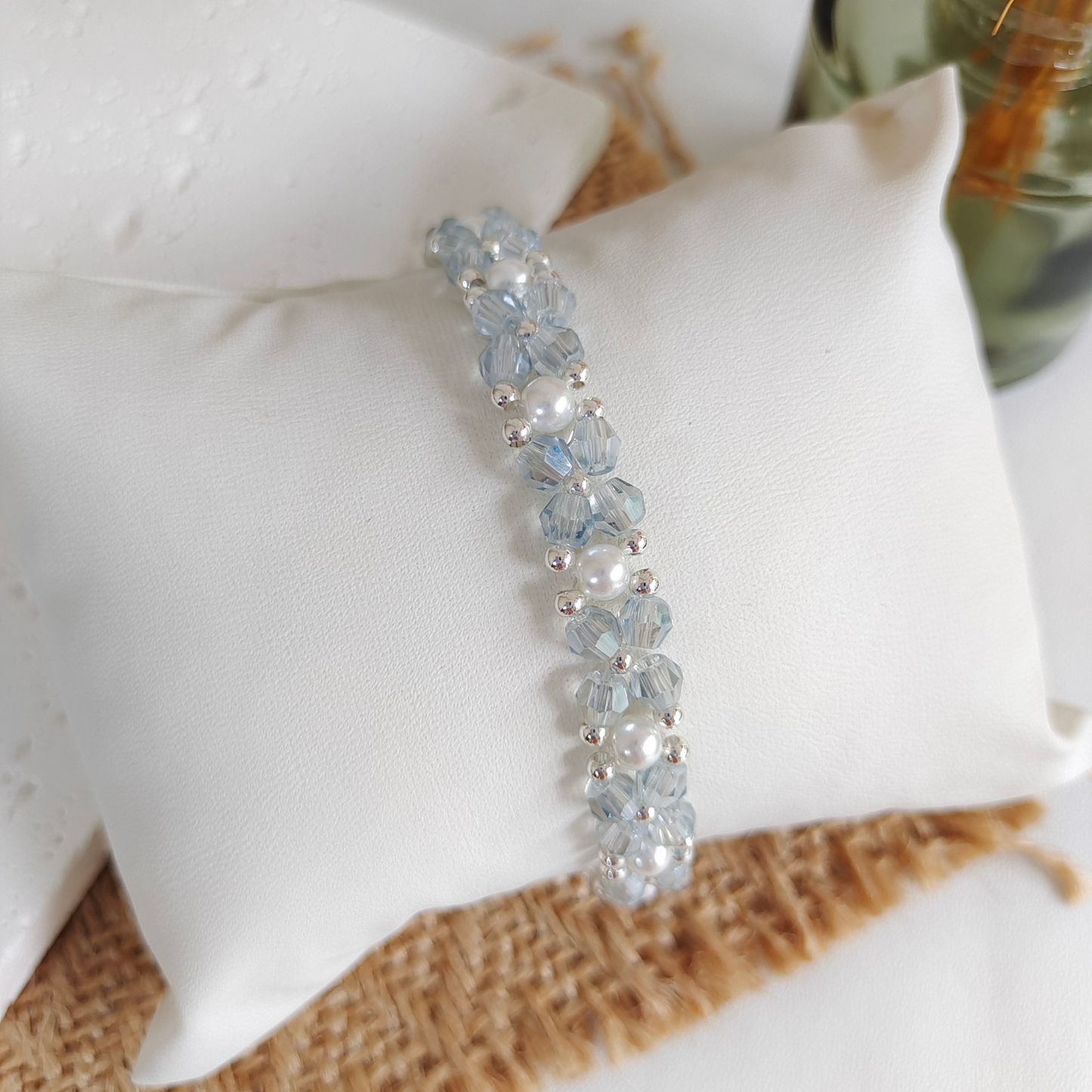 No.45 Candy Colors DIY Bracelet Kit – Crystal & Pearl Beads Handmade Jewelry Set