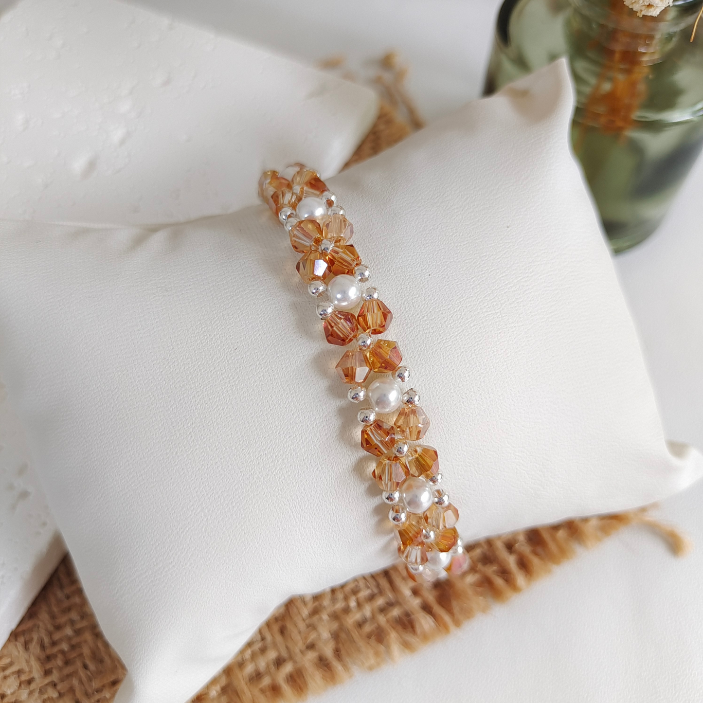 No.45 Candy Colors DIY Bracelet Kit – Crystal & Pearl Beads Handmade Jewelry Set