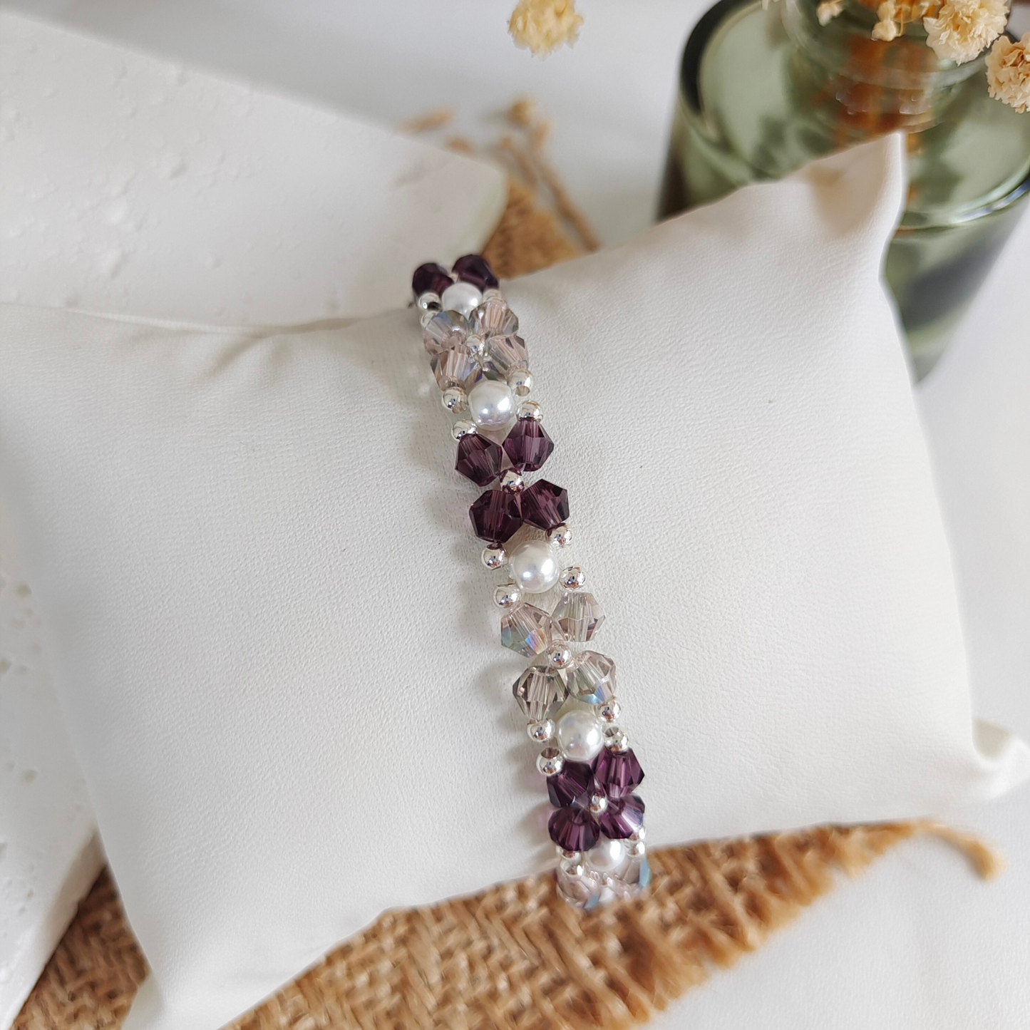 No.45 Candy Colors DIY Bracelet Kit – Crystal & Pearl Beads Handmade Jewelry Set